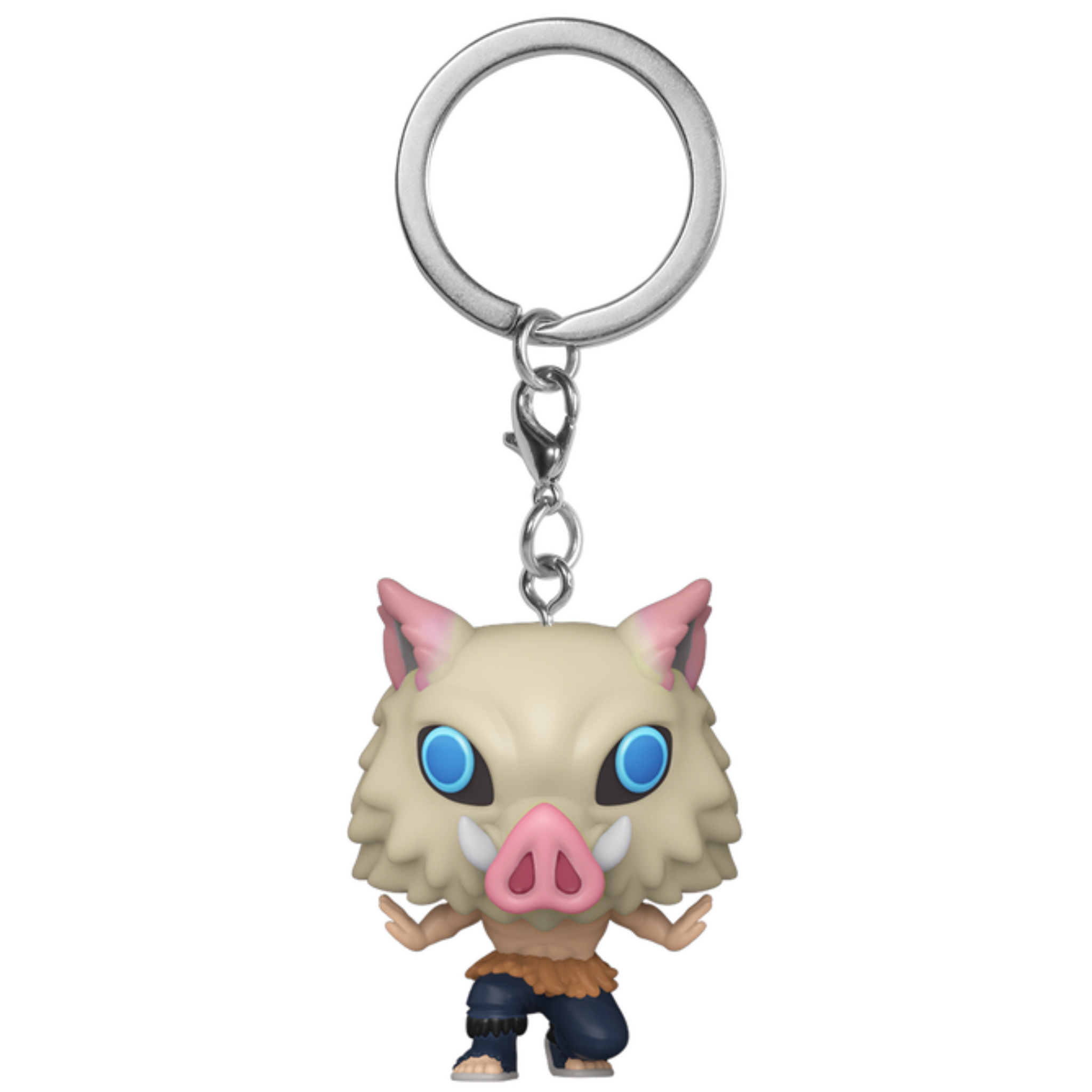 Keychain with a character design on a white background