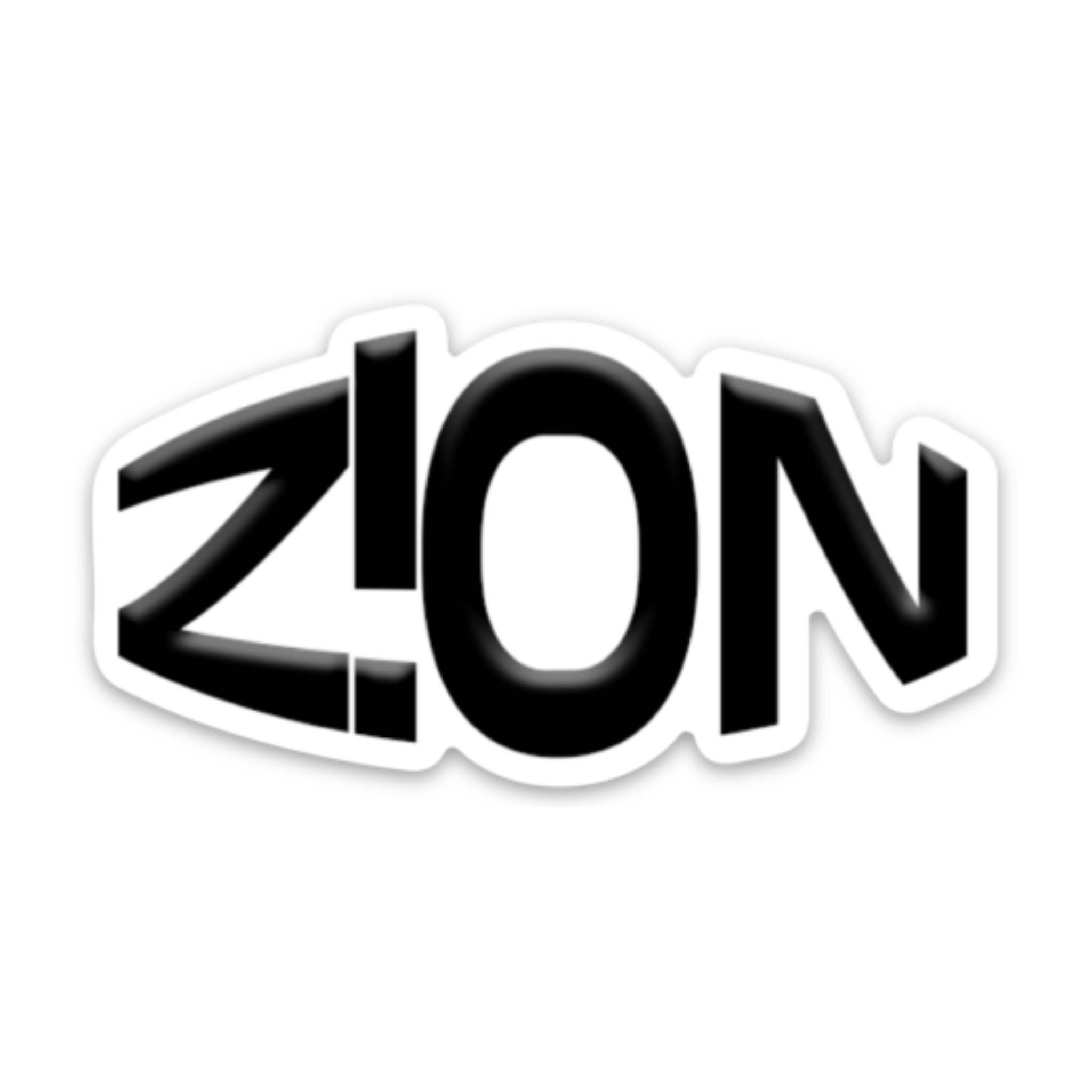 Z!ON PLAIN LOGO STICKER